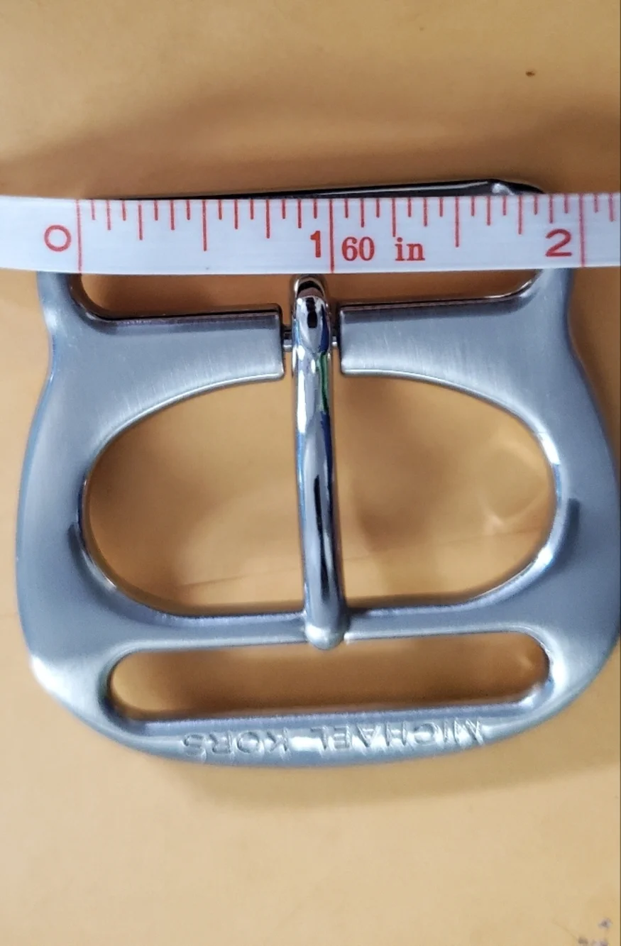 Michael Kors Large Brushed Brass Belt Buckle